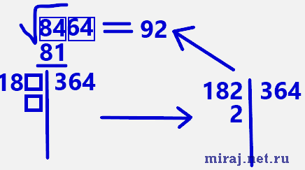 Как вычислить корень из большого числа без калькулятора